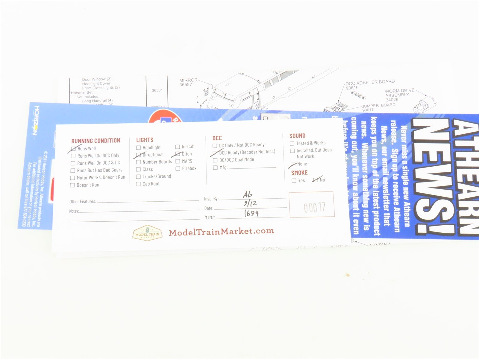 HO Scale Athearn RTR 88730 Amtrak Phase V P42DC Diesel Locomotive #75