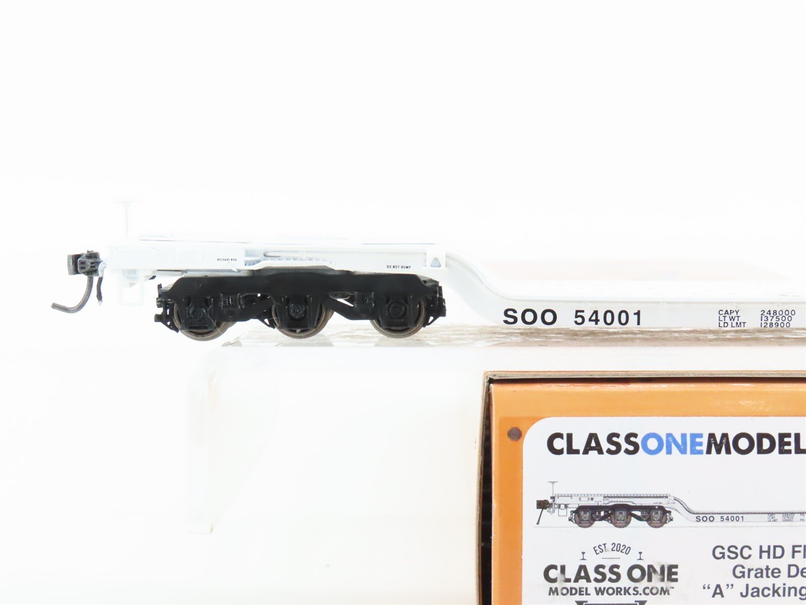 HO Scale Class One Model Works FC00216 SOO Line GSC HD Flat Car #54001