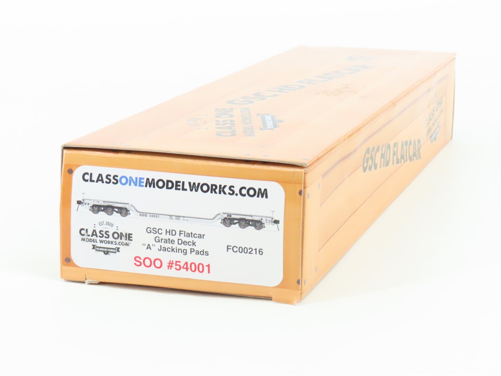 HO Scale Class One Model Works FC00216 SOO Line GSC HD Flat Car #54001