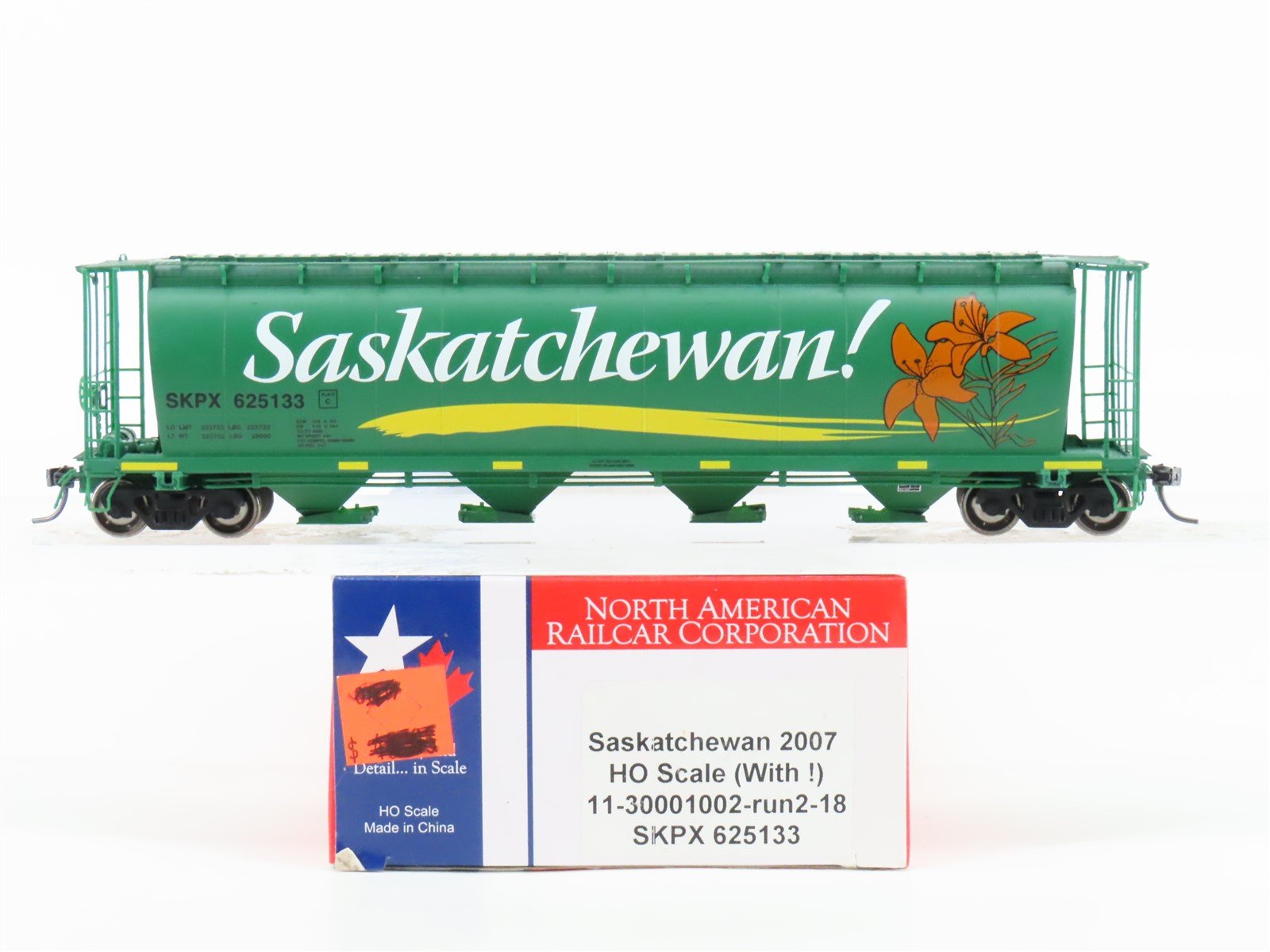 HO Scale NARC 11-30001002 SKPX Saskatchewan! 4-Bay Covered Hopper #625133
