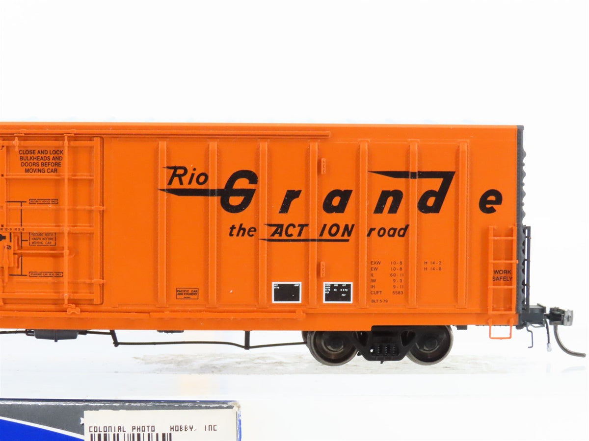 HO Scale ExactRail Platinum EP-80512-5 D&amp;RGW Rio Grande 62&#39; Box Car #50872