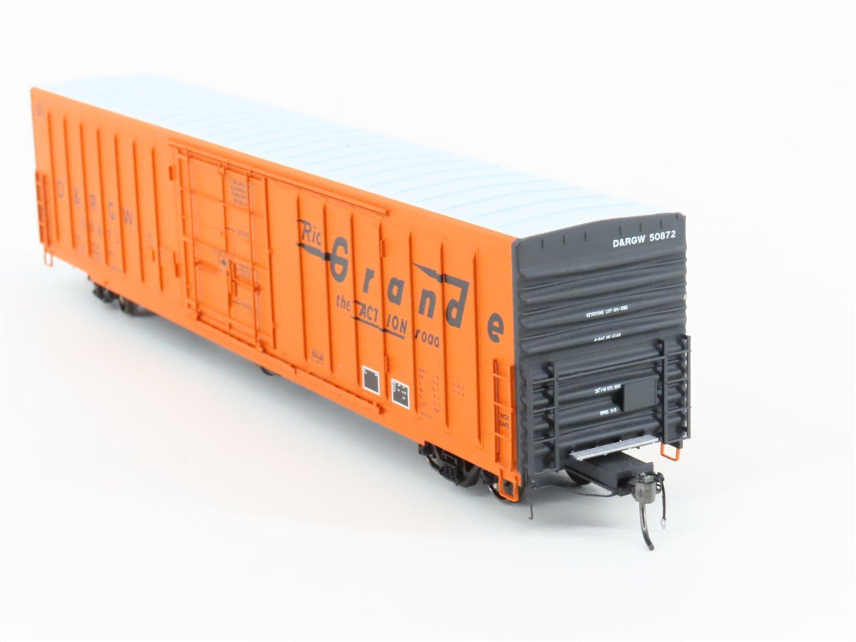 HO Scale ExactRail Platinum EP-80512-5 D&amp;RGW Rio Grande 62&#39; Box Car #50872