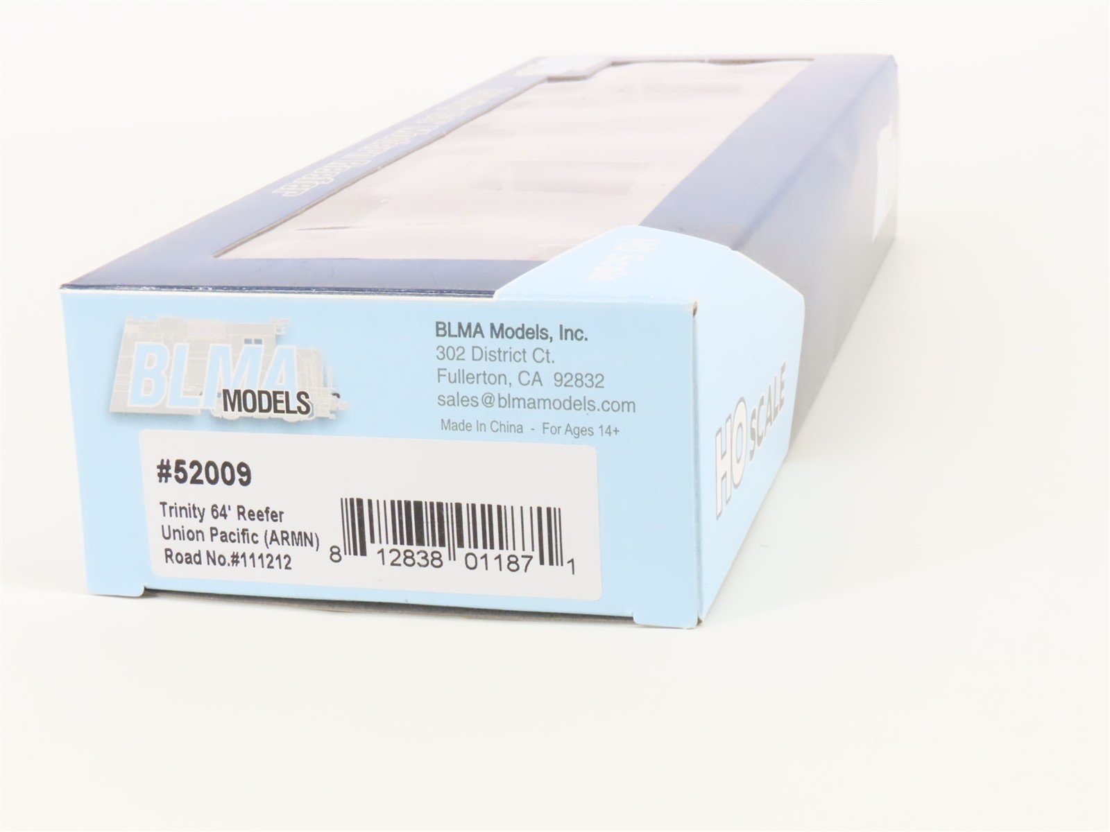 HO Scale BLMA Models 52009 ARMN UP Union Pacific Railroad 64' Reefer #111212