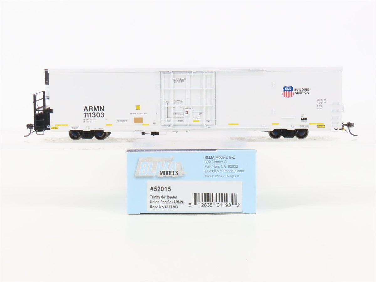 HO Scale BLMA Models 52015 ARMN UP Union Pacific Railroad 64&#39; Reefer #111303