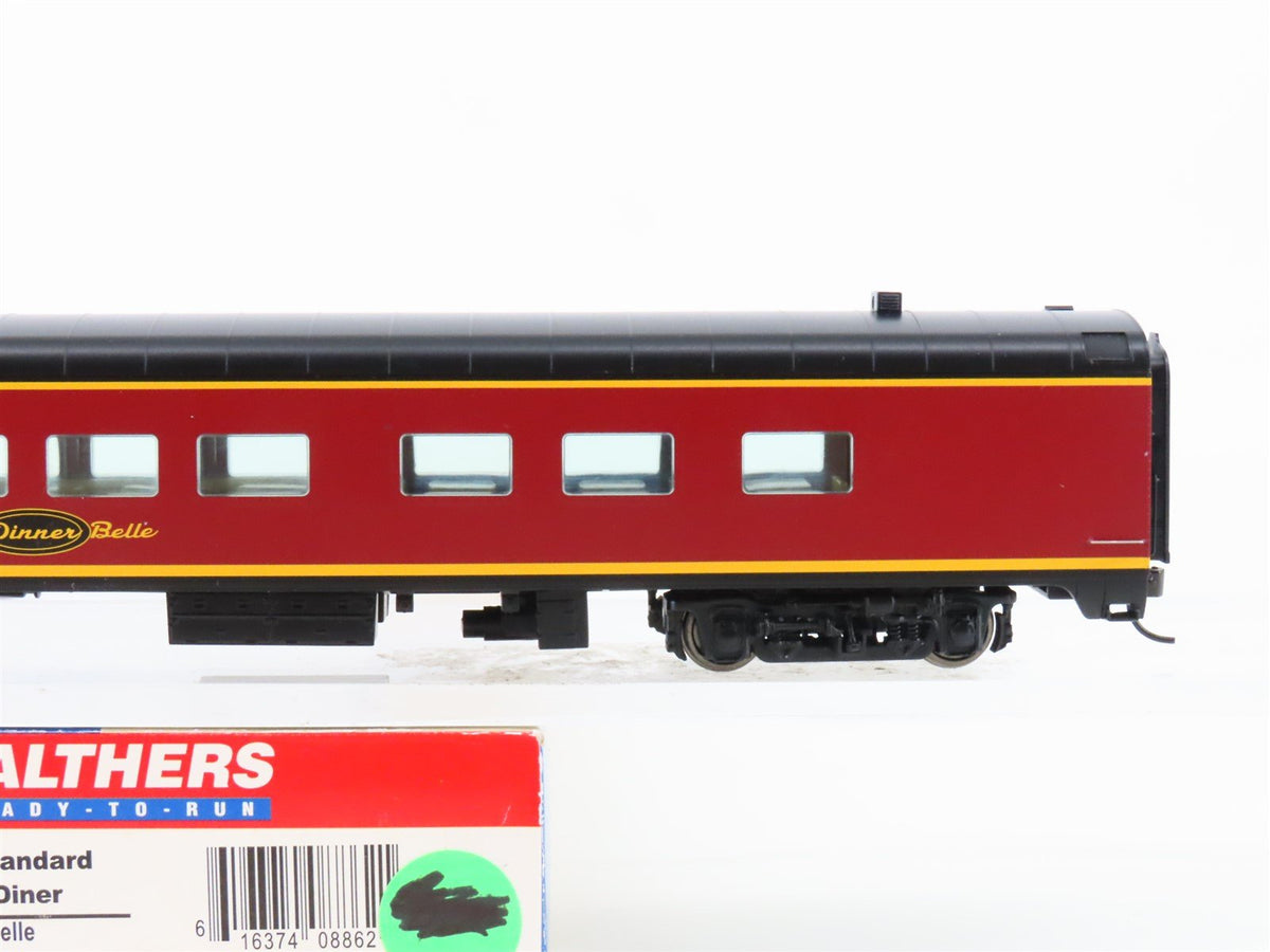 HO Scale Walthers 932-9443 Dinner Belle 68-Seat Diner Passenger Car