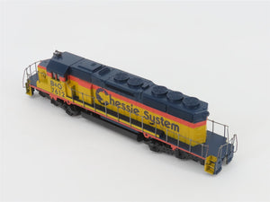 HO Scale Athearn 4402 B&O Chessie System EMD SD40-2 Diesel Locomotive #7612