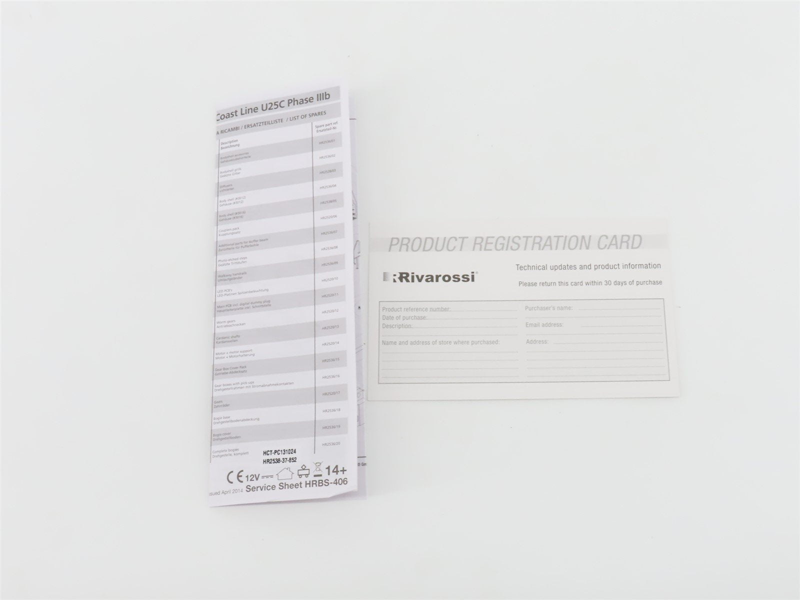 HO Rivarossi HR2538 ACL Atlantic Coast Line GE U25C Diesel #3016 - DCC Ready