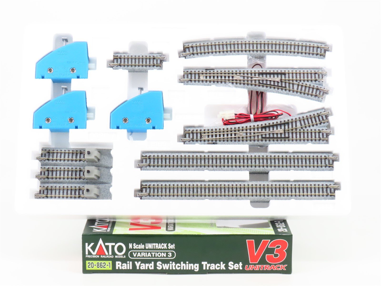 N Scale Kato 20-862-1 Rail Yard Switching Variation 3 Unitrack Set