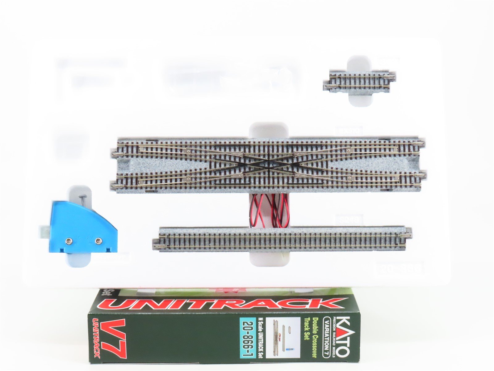 N Scale Kato 20-866-1 Double Crossover Variation 7 Unitrack Set