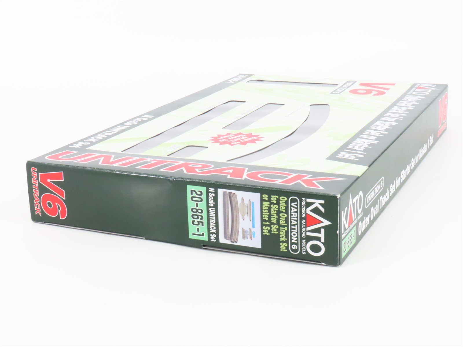 N Scale Kato 20-865-1 Outer Oval Variation 6 Starter/Master 1 Unitrack Set