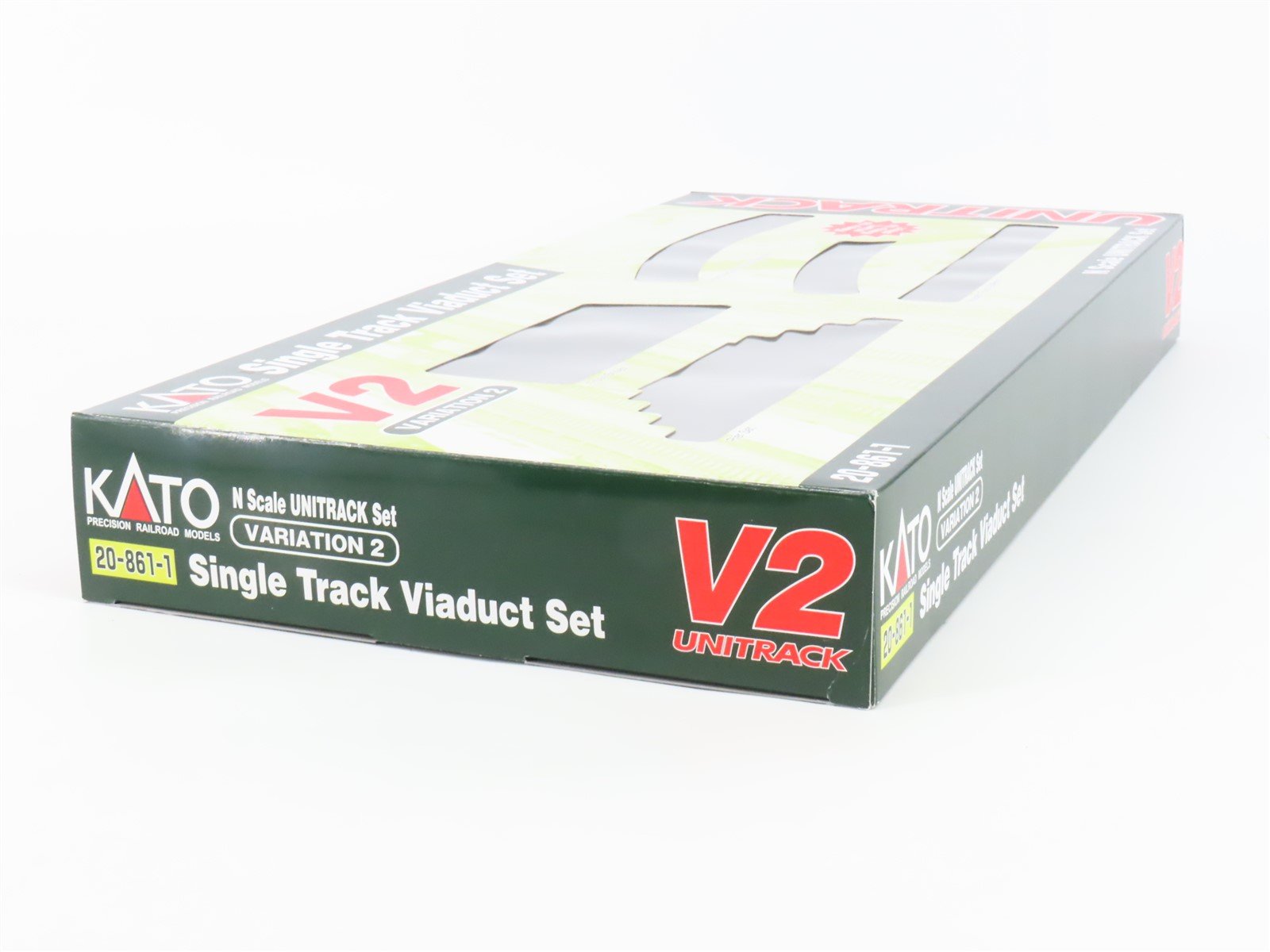 N Scale Kato 20-861-1 Single Track Viaduct Variation 2 Unitrack Set