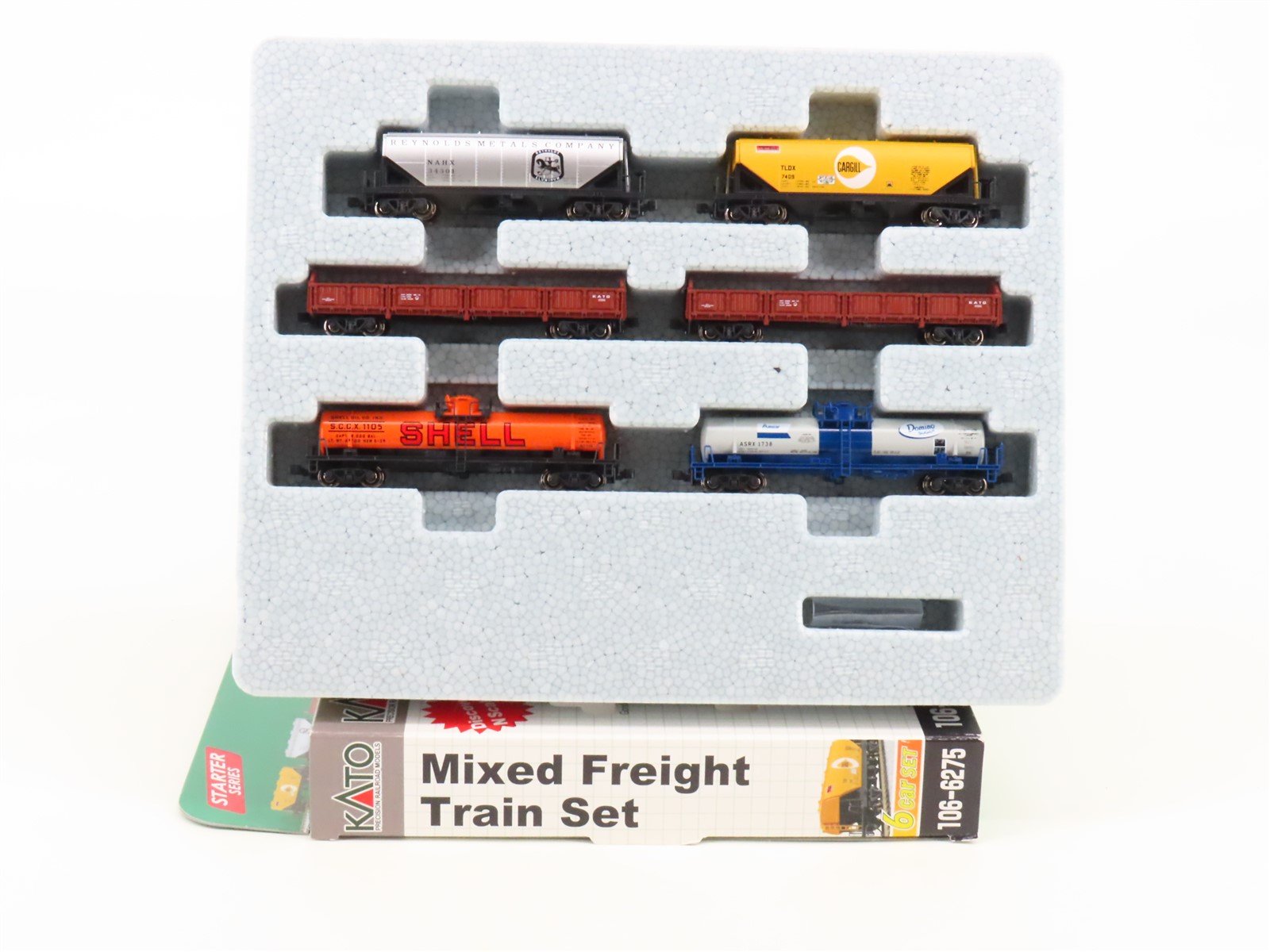 N Scale Kato 106-6275 Mixed Freight Assorted 6-Car Train Set