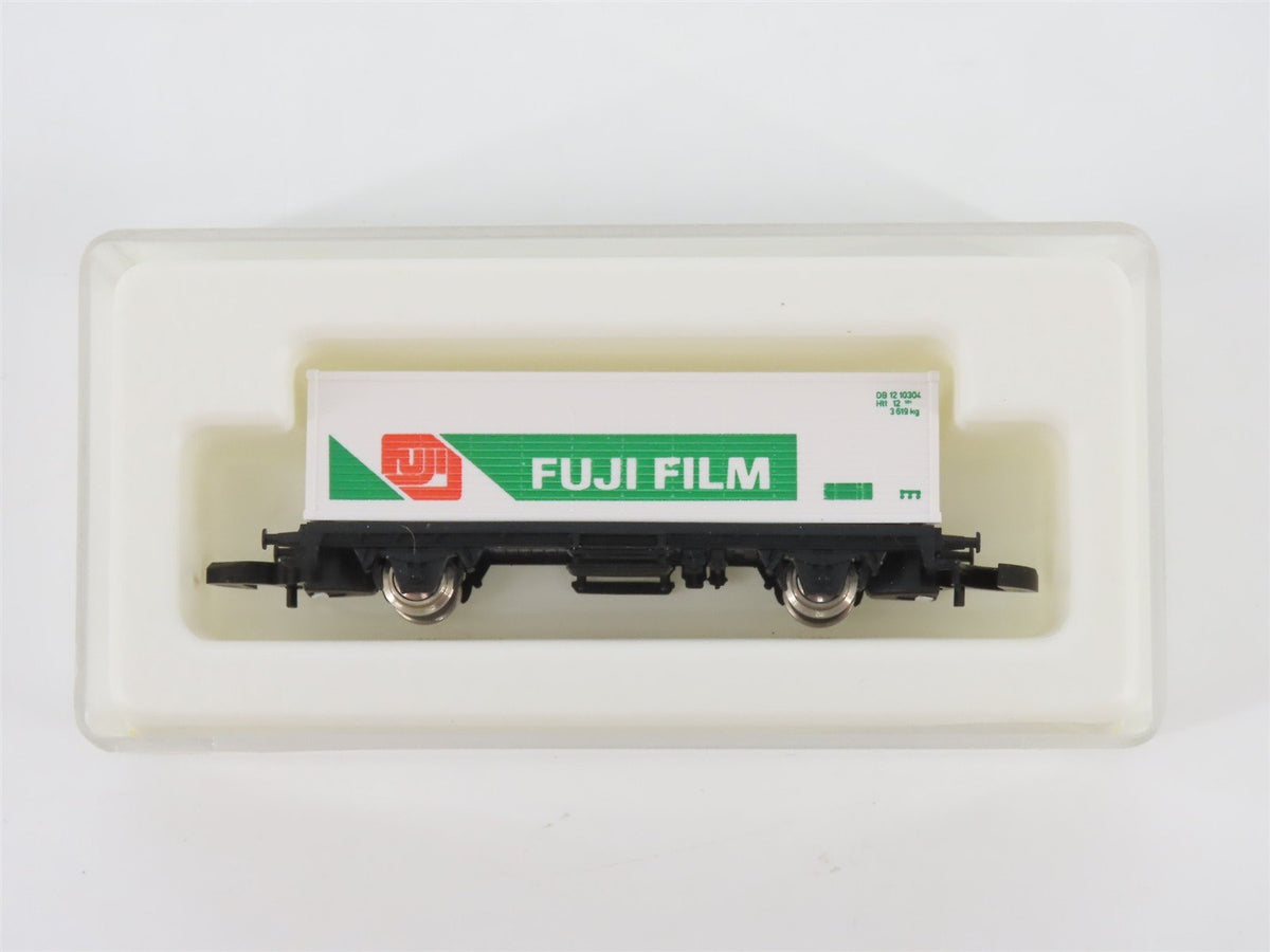 Z Scale Marklin Mini-Club DB Deutsche Bahn Fuji Film Container Car