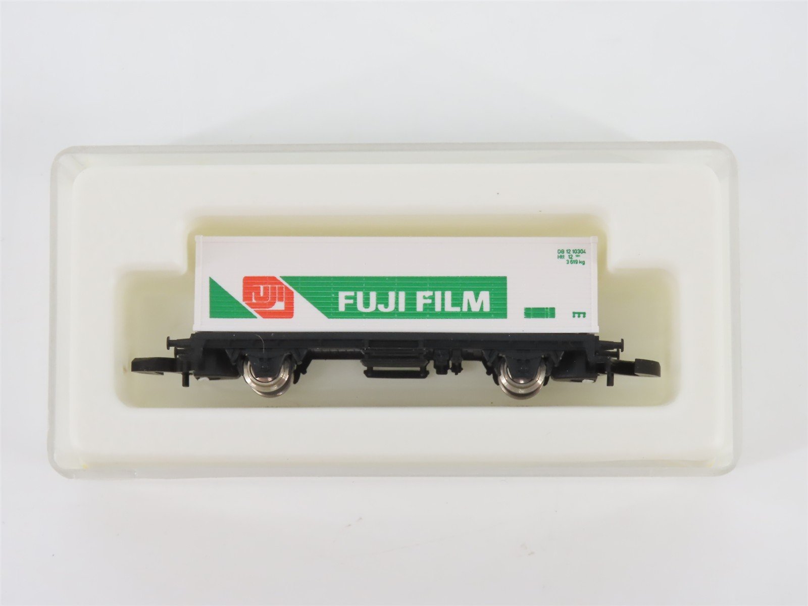 Z Scale Marklin Mini-Club DB Deutsche Bahn Fuji Film Container Car