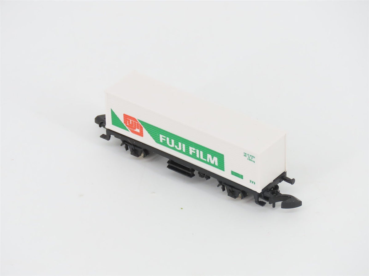 Z Scale Marklin Mini-Club DB Deutsche Bahn Fuji Film Container Car