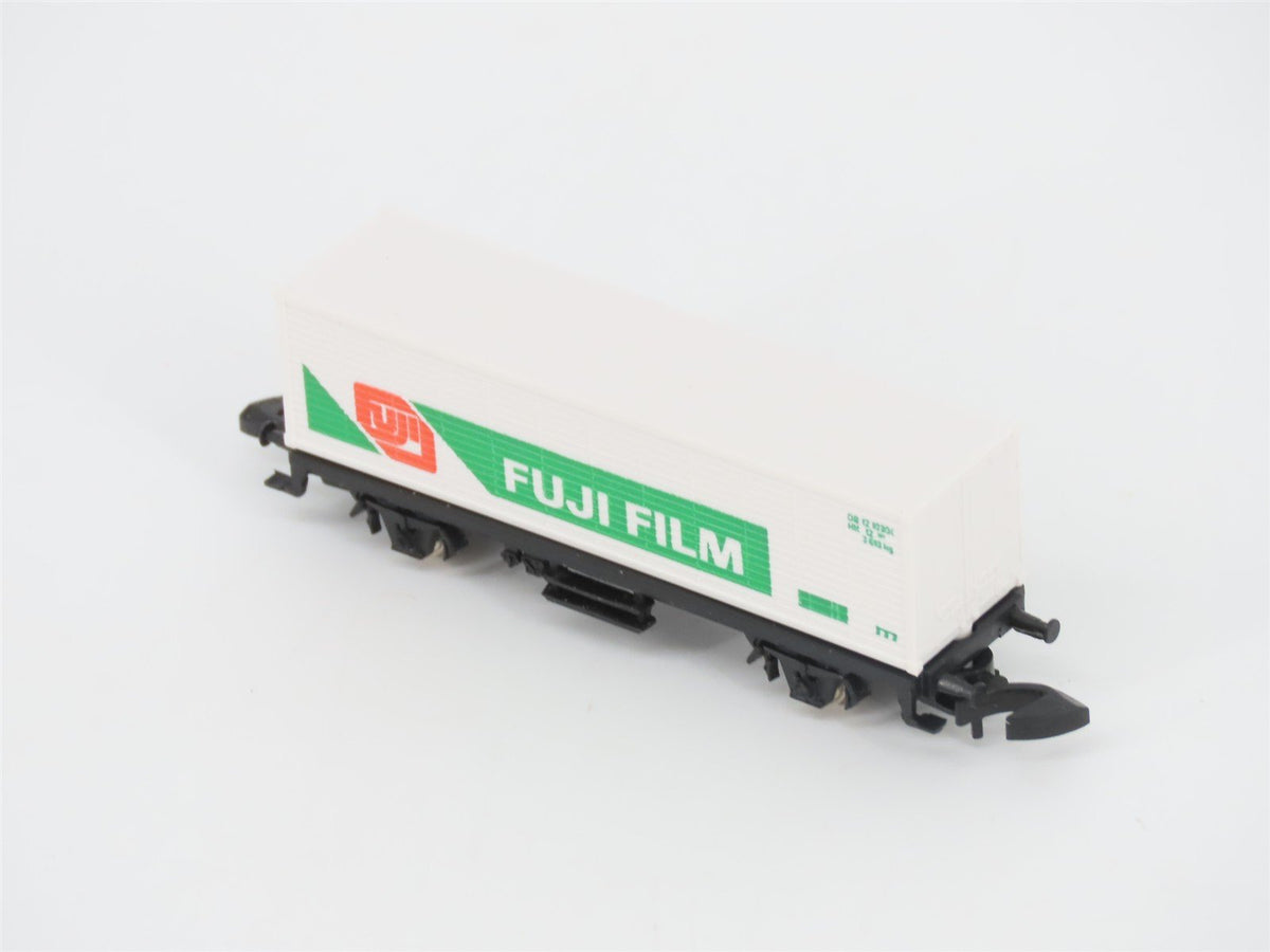 Z Scale Marklin Mini-Club DB Deutsche Bahn Fuji Film Container Car