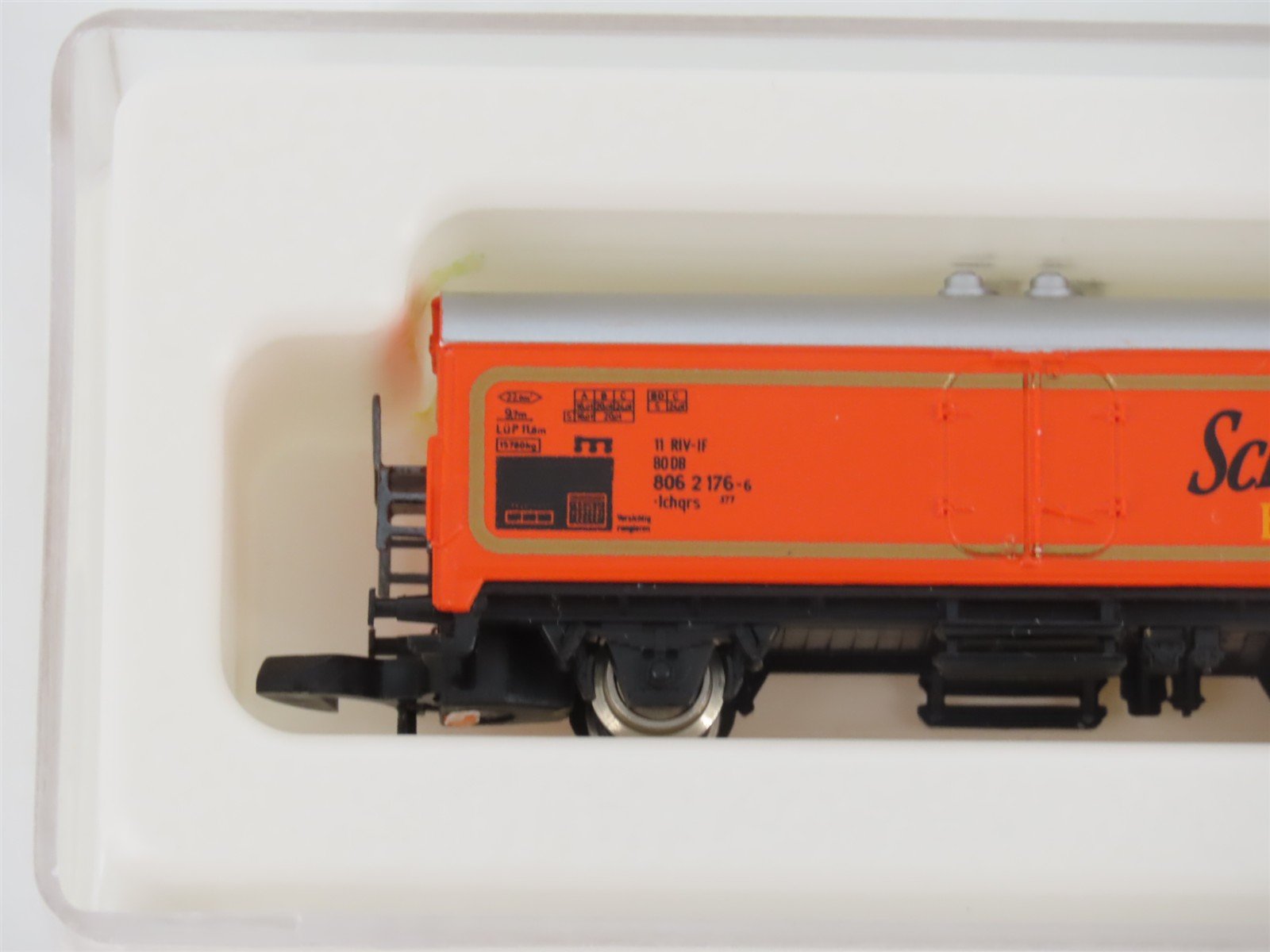 Z Scale Marklin Mini-Club DB Schweppes Bitter Orange Reefer