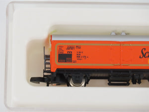 Z Scale Marklin Mini-Club DB Schweppes Bitter Orange Reefer