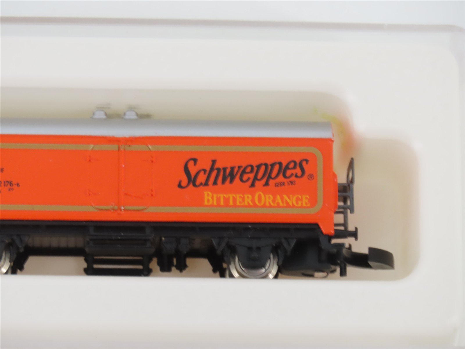 Z Scale Marklin Mini-Club DB Schweppes Bitter Orange Reefer