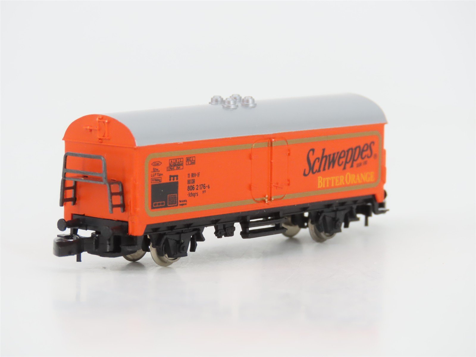 Z Scale Marklin Mini-Club DB Schweppes Bitter Orange Reefer