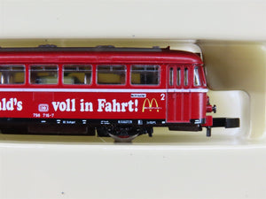Z Scale Marklin 88175 DB Deutsche Bahn McDonalds Railbus Starter Set w/Track