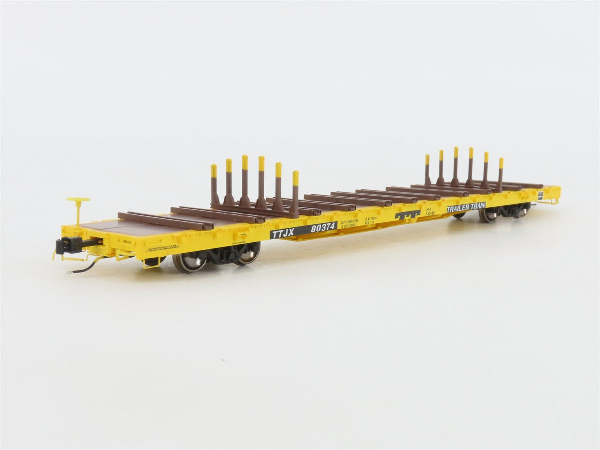 HO Scaletrains Rivet Counter SXT32229 TTJX Trailer Train Flat Car #80374