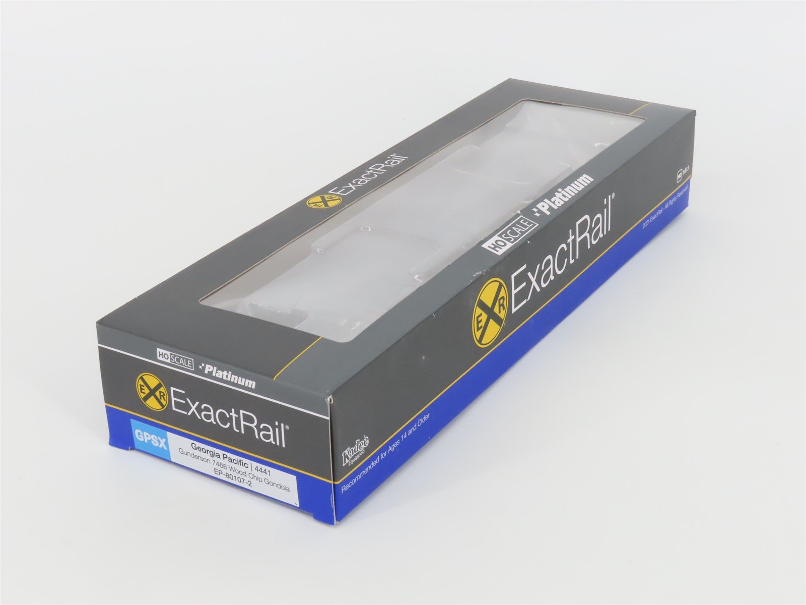 HO Scale ExactRail EP-80107-2 GPSX Georgia Pacific Wood Chip Gondola #4441