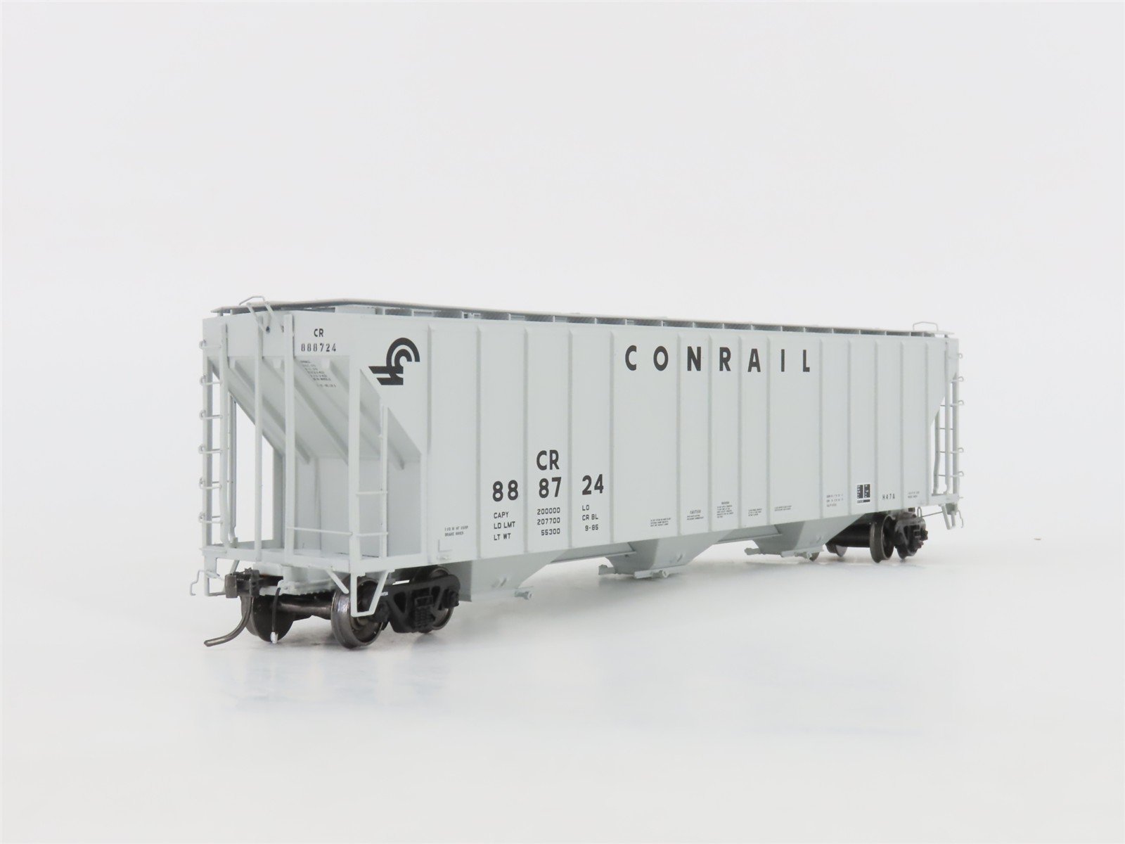 HO Scale ExactRail EP-81012-4 CR Conrail 3-Bay Covered Hopper #888724