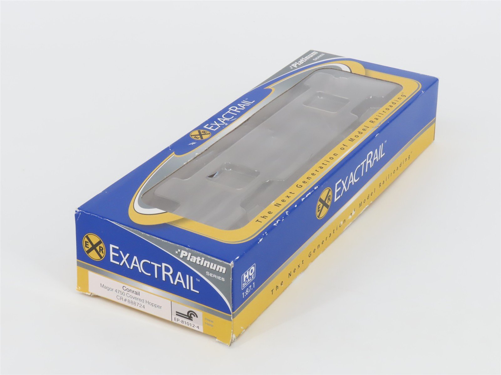 HO Scale ExactRail EP-81012-4 CR Conrail 3-Bay Covered Hopper #888724