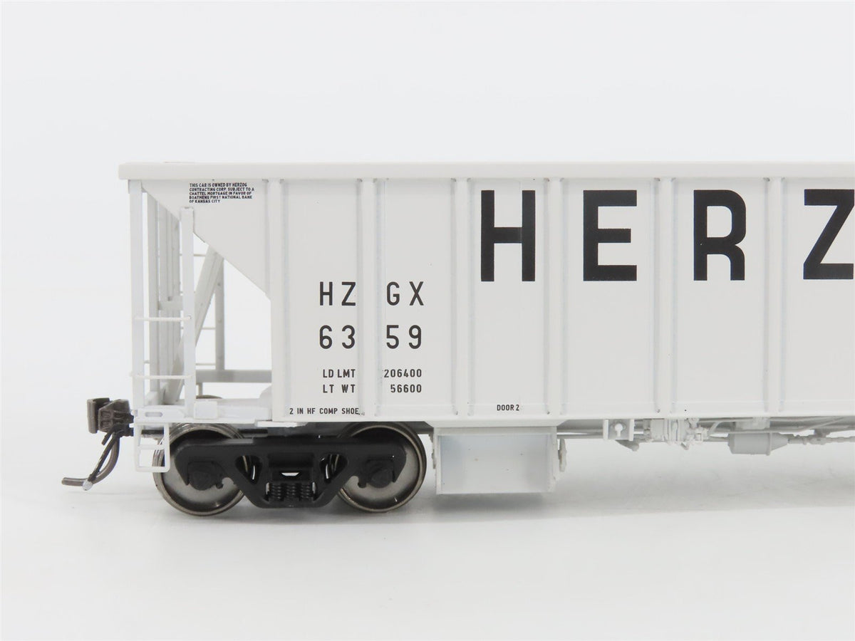 HO Scale Rapido 158009A HZGX Herzog NSC Ballast 2-Bay Hopper #6359