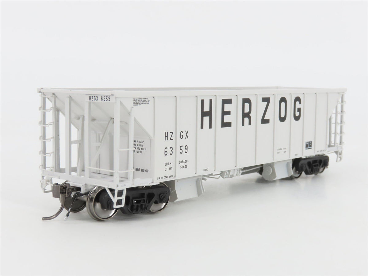HO Scale Rapido 158009A HZGX Herzog NSC Ballast 2-Bay Hopper #6359