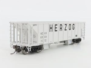 HO Scale Rapido 158009A HZGX Herzog NSC Ballast 2-Bay Hopper #6359