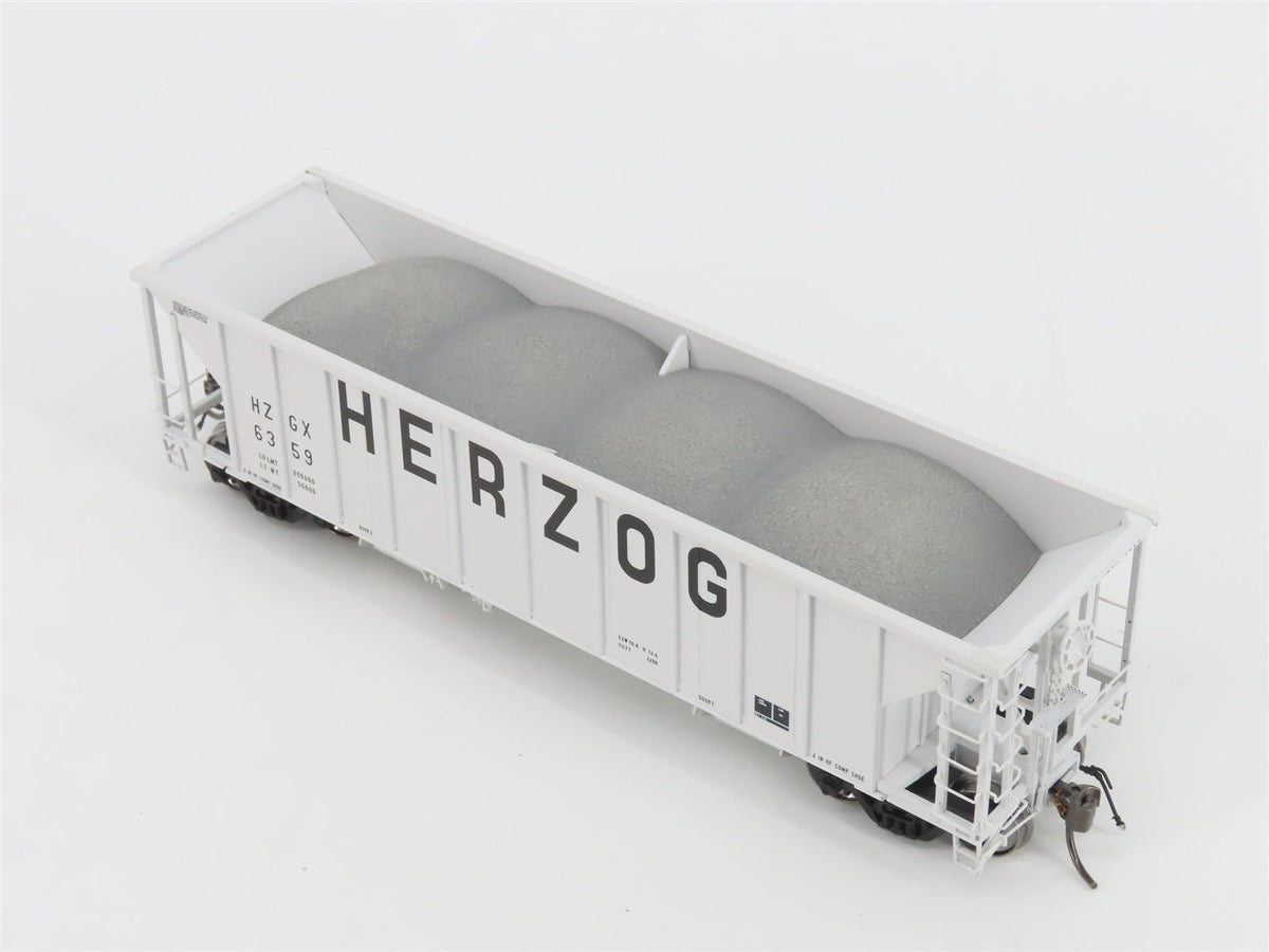 HO Scale Rapido 158009A HZGX Herzog NSC Ballast 2-Bay Hopper #6359