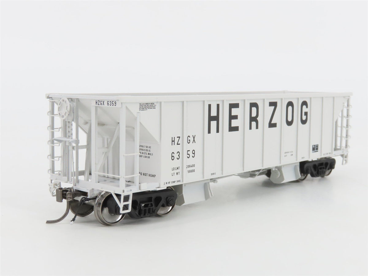 HO Scale Rapido 158009A HZGX Herzog NSC Ballast 2-Bay Hopper #6359