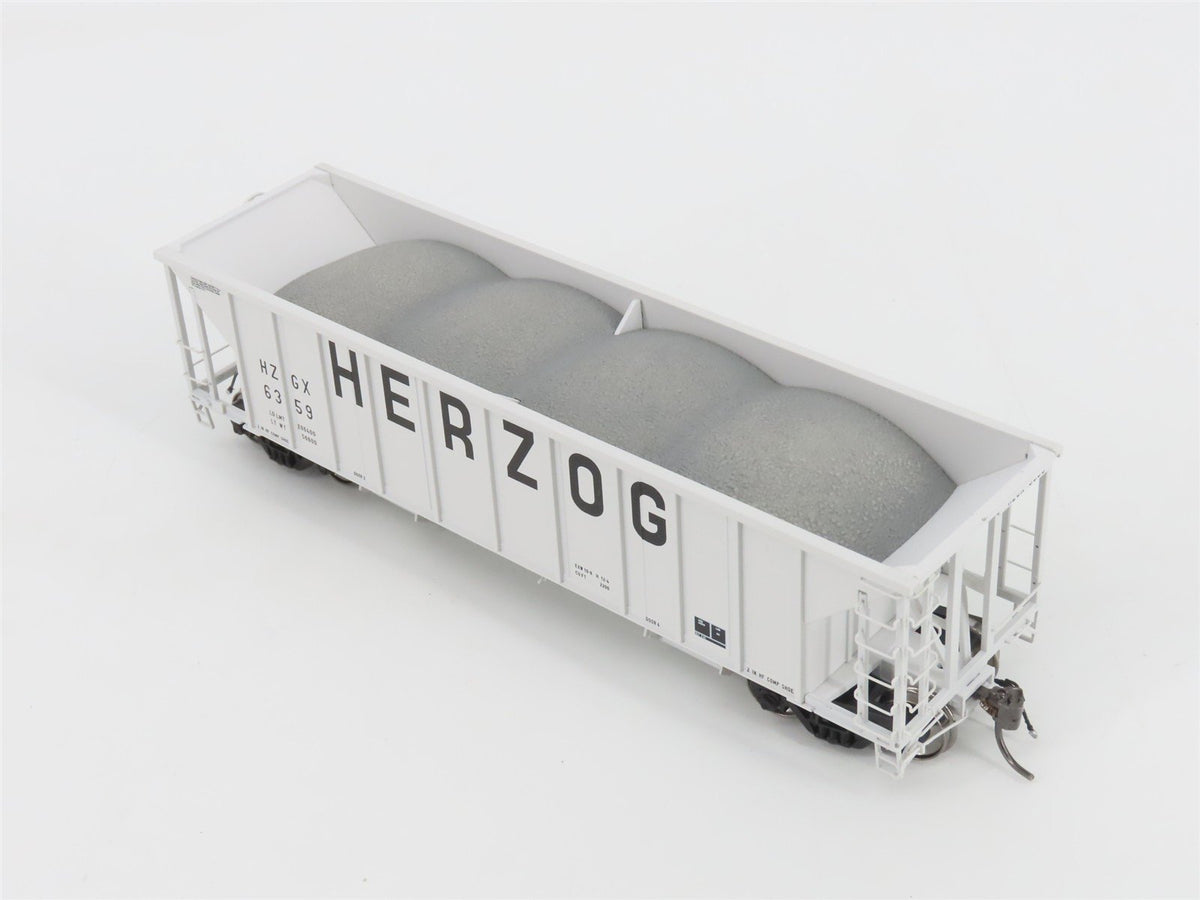 HO Scale Rapido 158009A HZGX Herzog NSC Ballast 2-Bay Hopper #6359