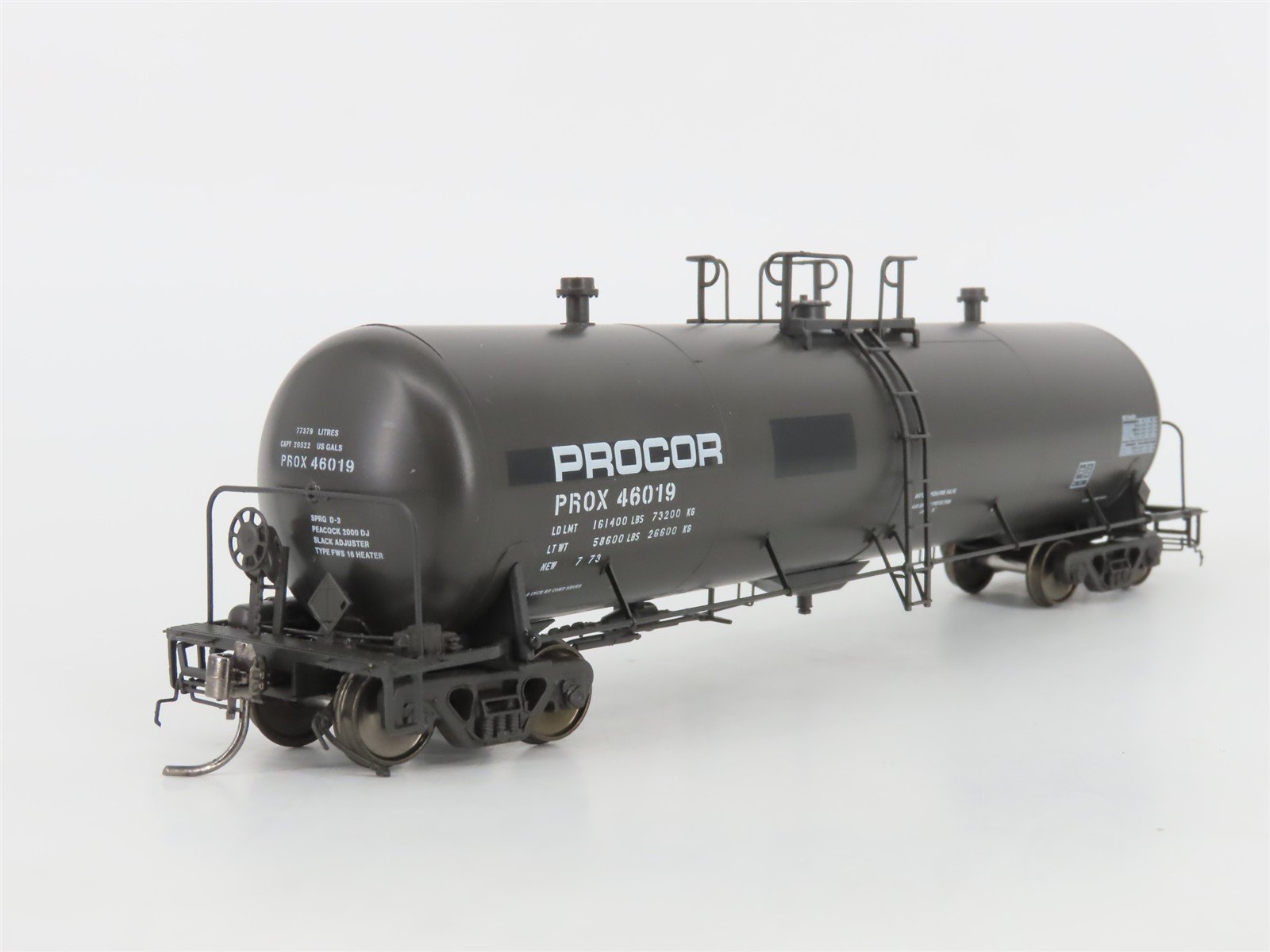 HO Scale Rapido 135005-4 PROX Procor Tank Car #46019