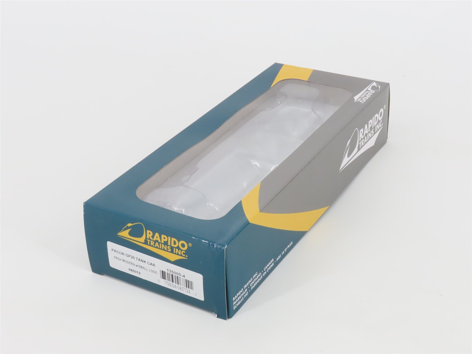 HO Scale Rapido 135005-4 PROX Procor Tank Car #46019