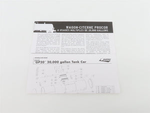 HO Scale Rapido 135005-2 PROX Procor Tank Car #46008