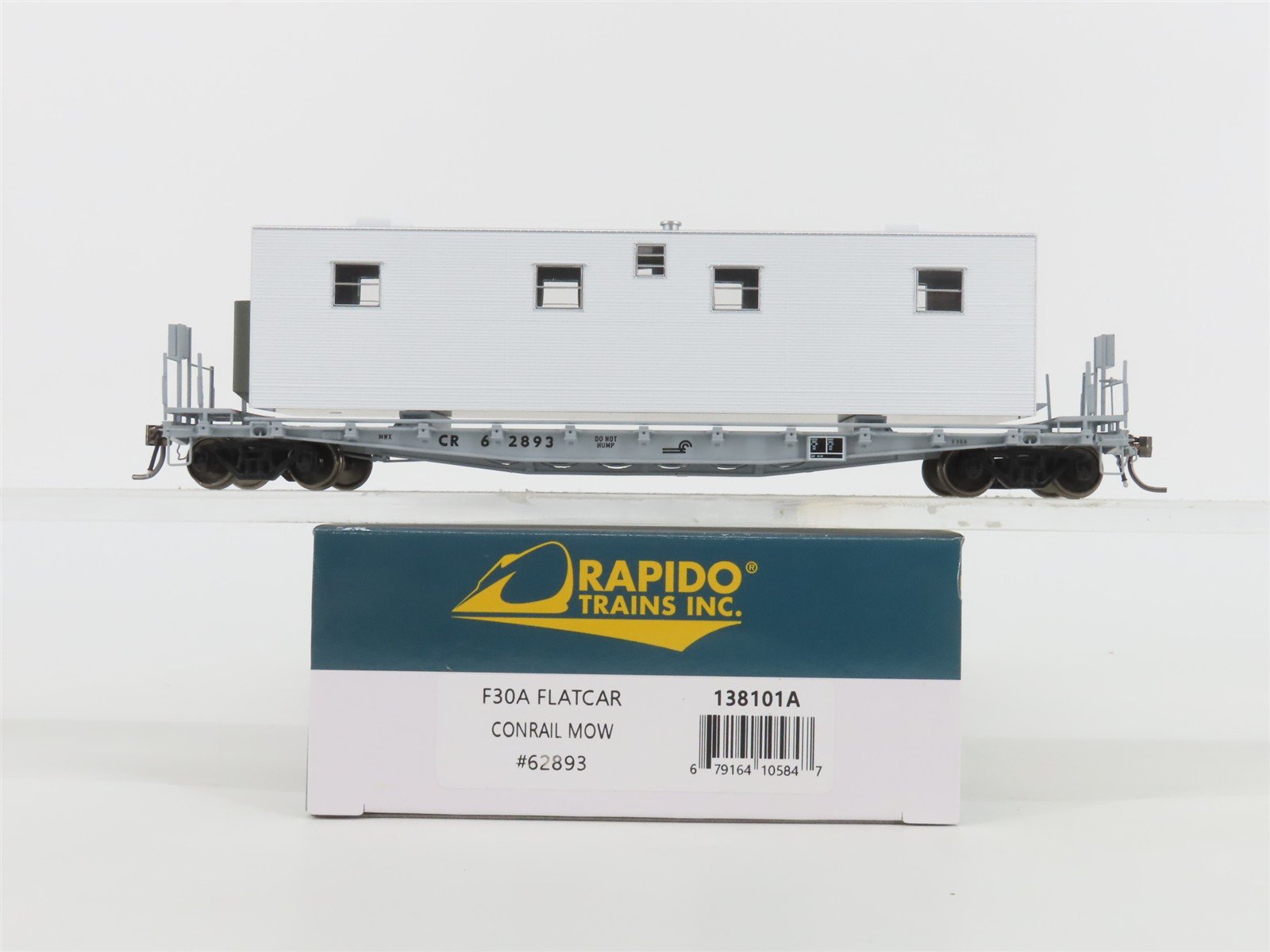 HO Scale Rapido 138101A CR Conrail MOW Flat Car #62893