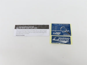 HO Scale Rapido 138101A CR Conrail MOW Flat Car #62893