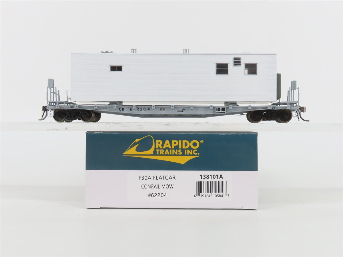 HO Scale Rapido 138101A CR Conrail MOW Flat Car #62204