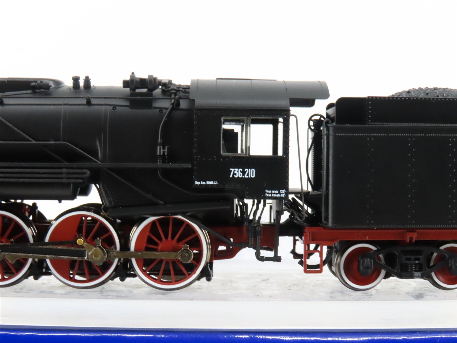 HO Scale Roco 73045 FS Italy 2-8-0 Class 736 Steam Locomotive #210 wDCC & Sound