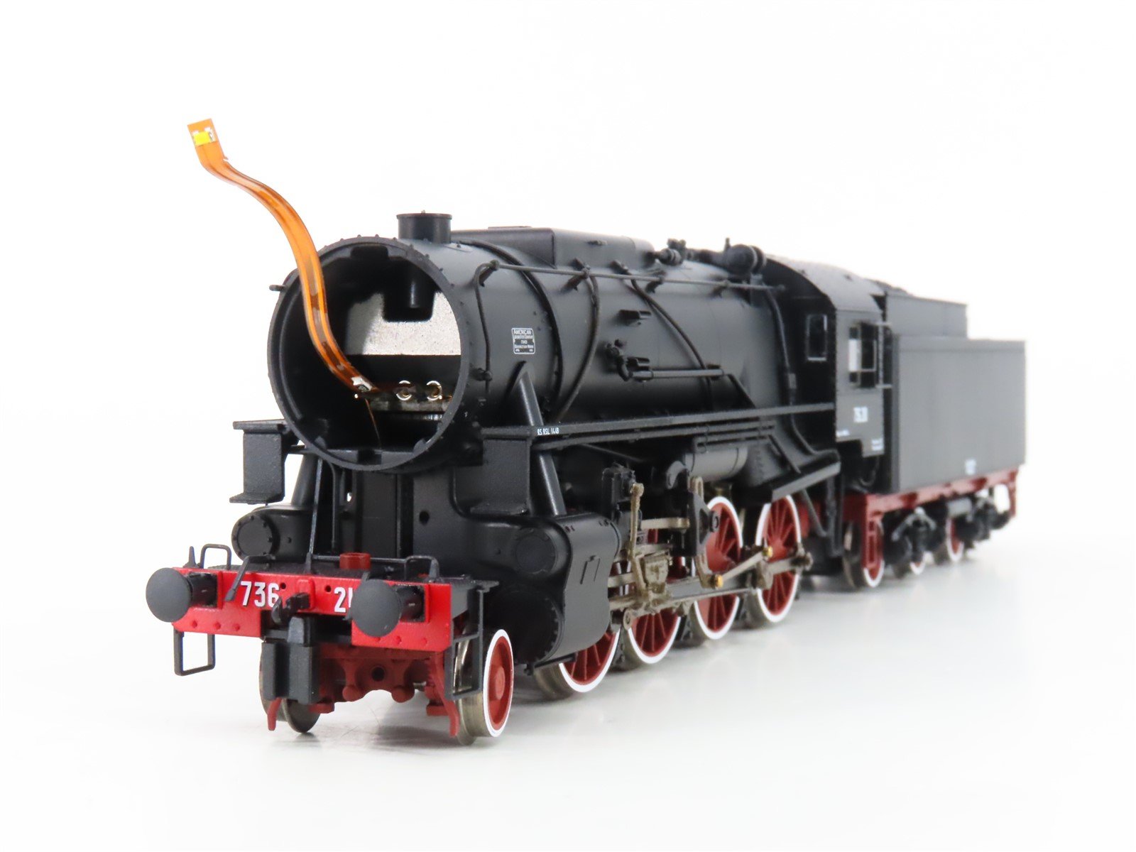 HO Scale Roco 73045 FS Italy 2-8-0 Class 736 Steam Locomotive #210 wDCC & Sound