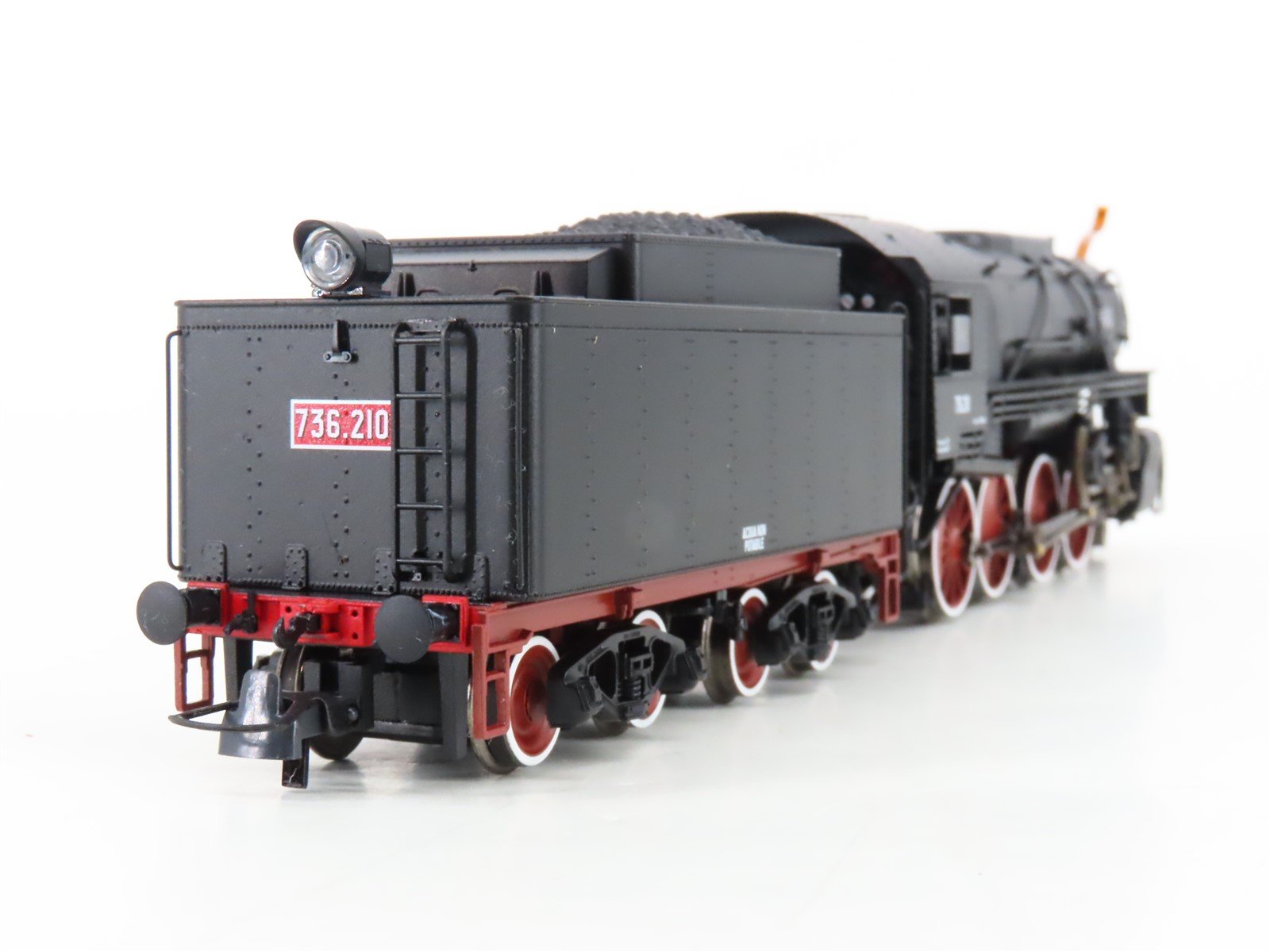 HO Scale Roco 73045 FS Italy 2-8-0 Class 736 Steam Locomotive #210 wDCC & Sound