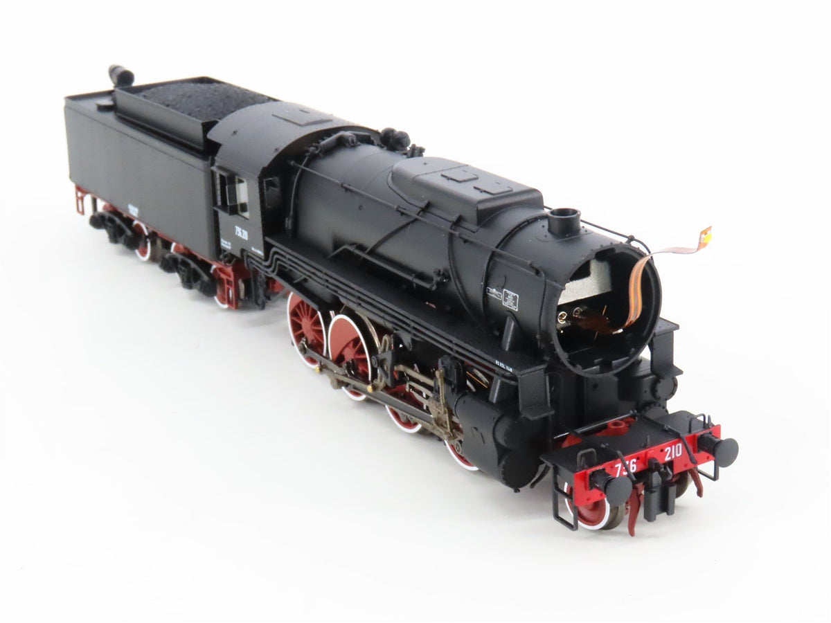 HO Scale Roco 73045 FS Italy 2-8-0 Class 736 Steam Locomotive #210 wDCC &amp; Sound