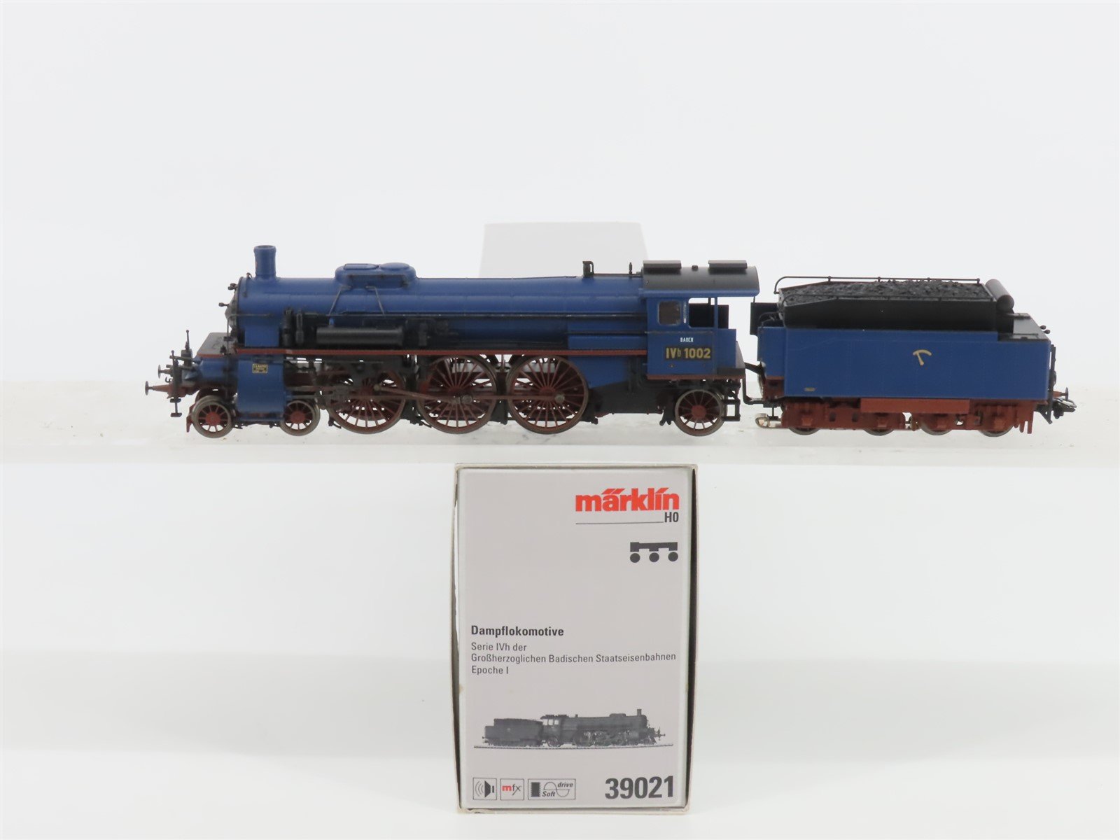 HO Scale 3-Rail AC Marklin Digital 39021 BADEN 4-6-2 Class IV h Steam #1002