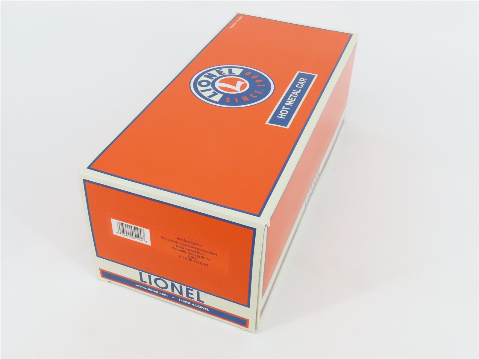 O Gauge 3-Rail Lionel 2326560 Hot Metal Car #14 w/ Glowing Hot Load