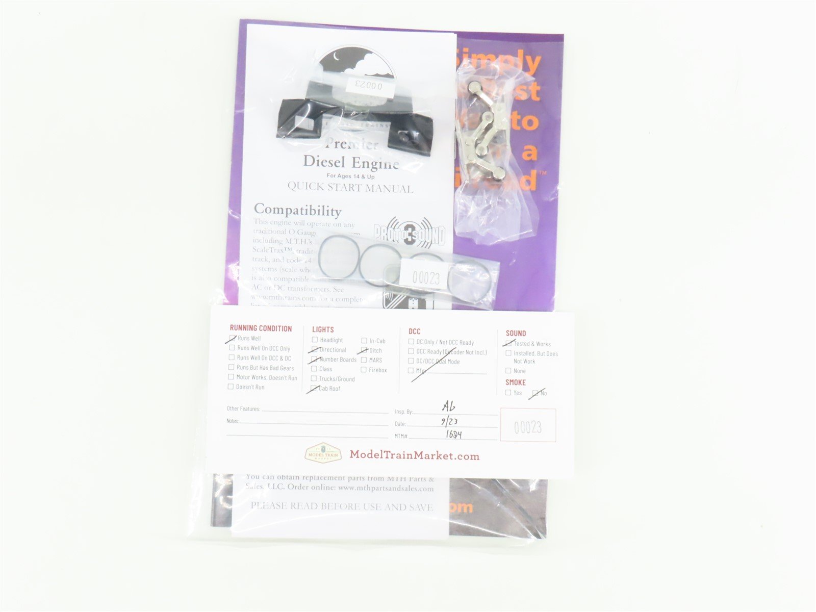 O Gauge 3-Rail MTH 20-21665-1 US Army 3GS21B Genset Diesel Loco #6505 w/ Sound