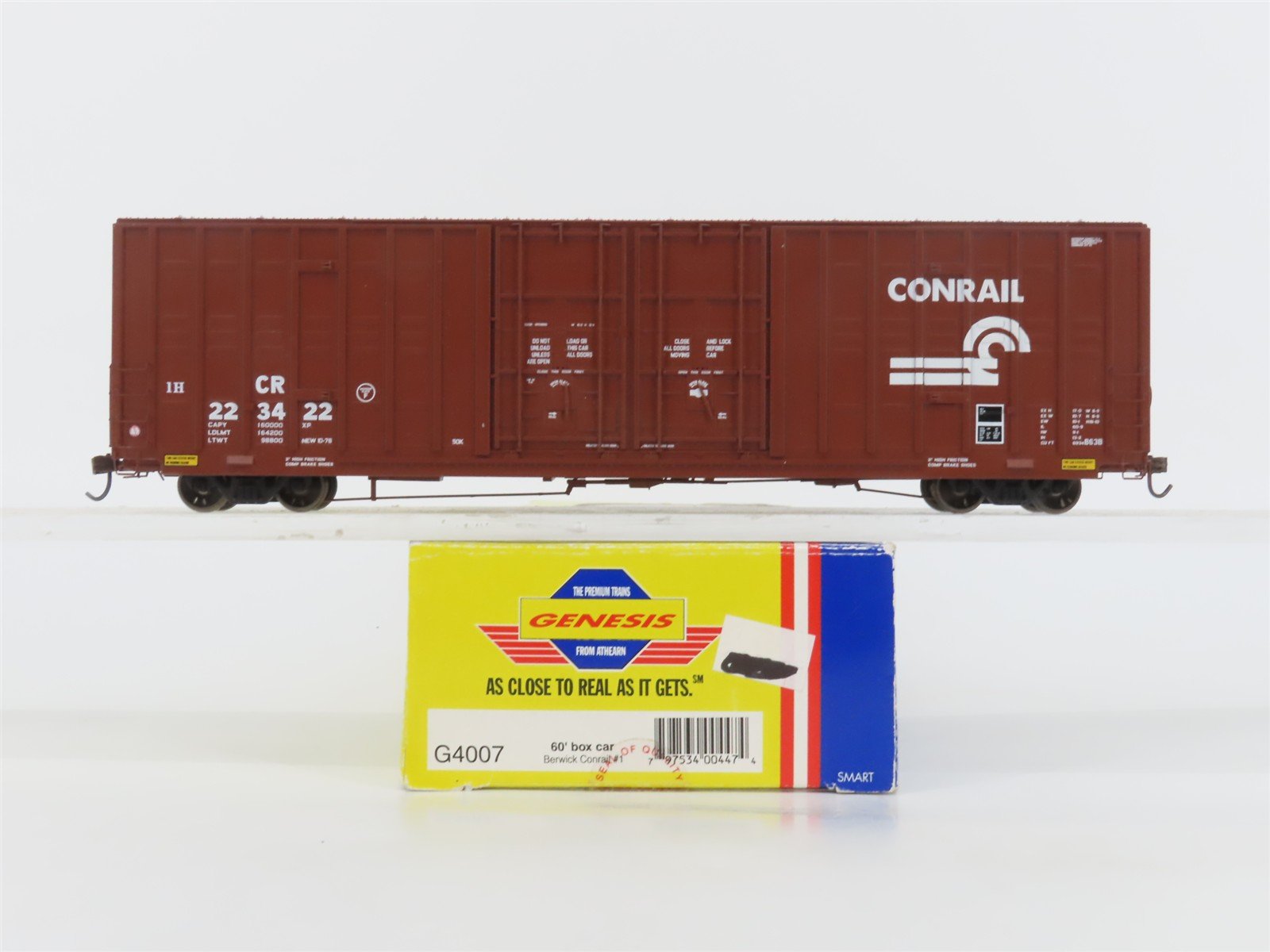 HO Scale Athearn Genesis G4007 CR Conrail 60' Box Car #223422