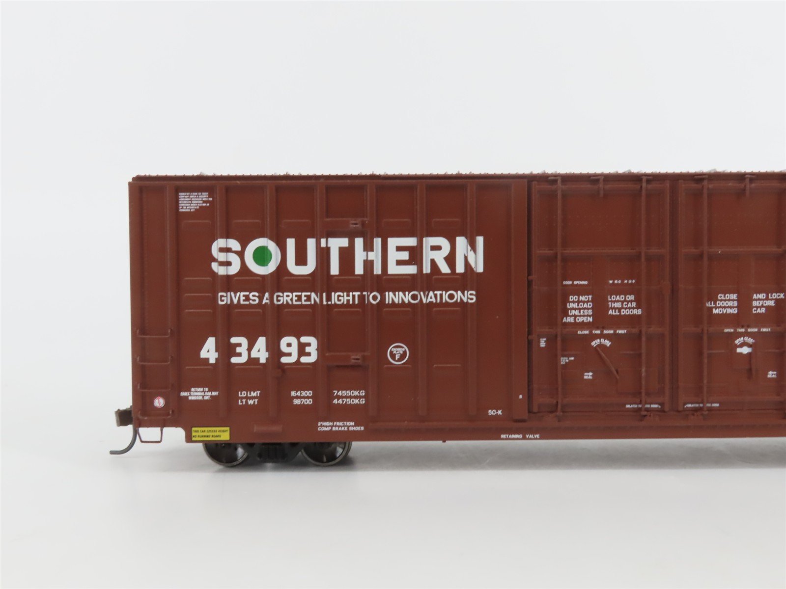 HO Scale Athearn Genesis G4024 SOU Southern Railway 60' Box Car #43493
